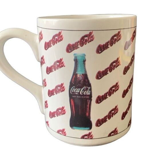 Vintage Coca-Cola 1997 Always Refreshing Collectible Script Logo Mug HTF - Picture 3 of 10